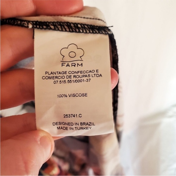 Farm Rio Layla Floral Ruffle High Low Maxi Wrap Dress, size XS - Picture 10 of 11